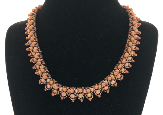 Embellished Bronze RAW Necklace