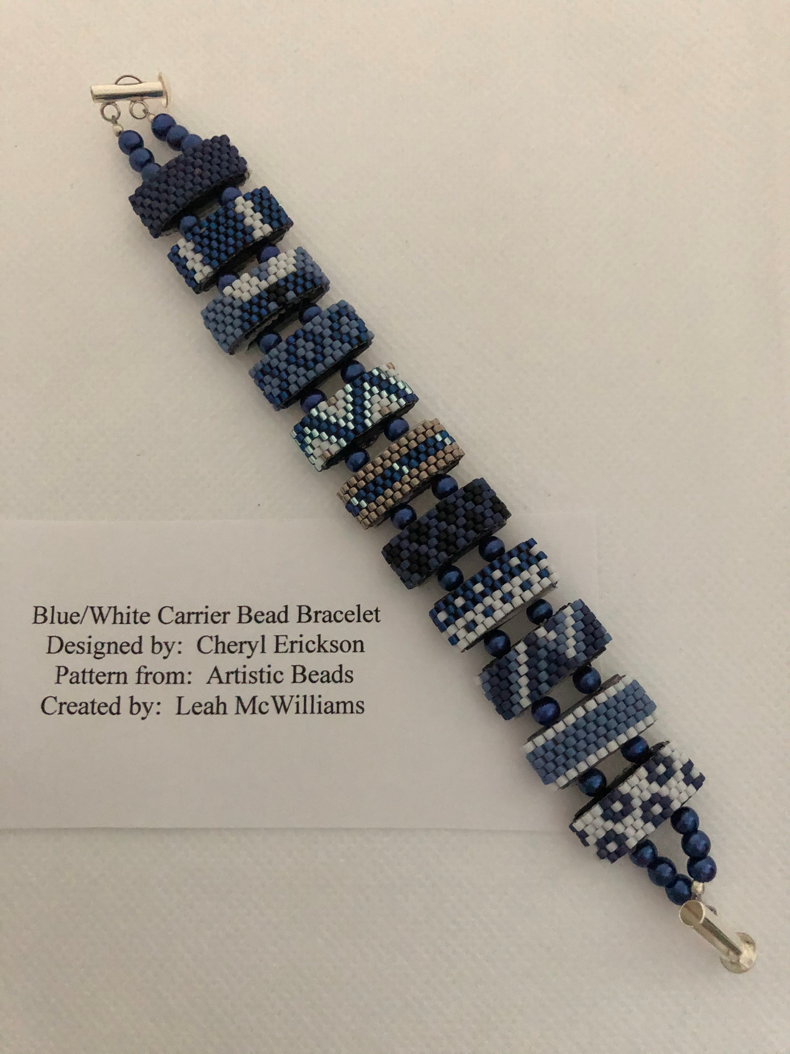 Carrier Bead Blue Bracelet
