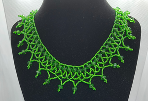 Lime Netted Necklace