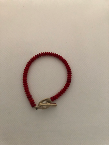 Red Disc Bracelet