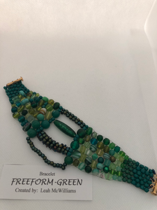 Freeform - Green Bracelet