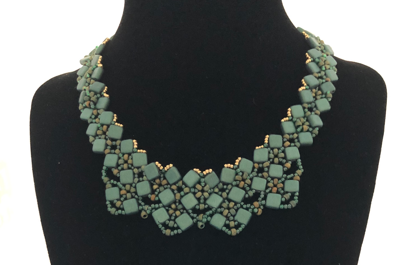 Green Tiles Necklace