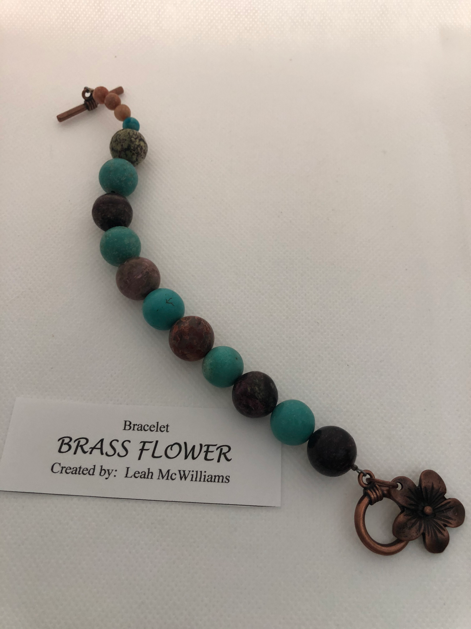 Brass Flower Bracelet