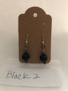 Black 2 Earrings