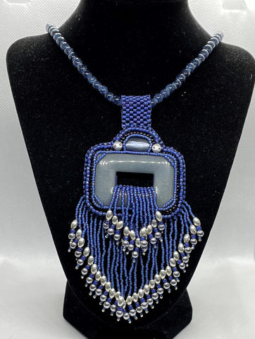 Blue Falls Pendant Necklace