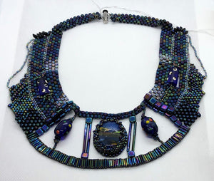 Blue Freeform Necklace