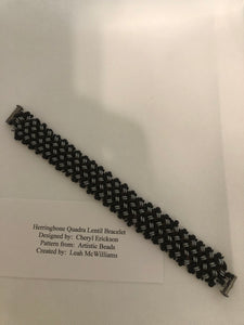 Herringbone Quadra Lentil Reversible Bracelet 2