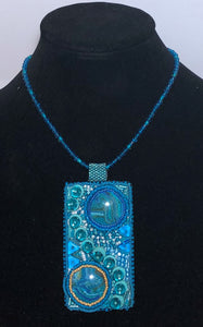Pools Bead Embroidered Necklace