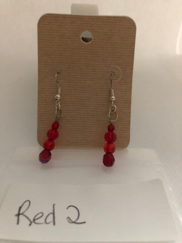 Red 2 Earrings