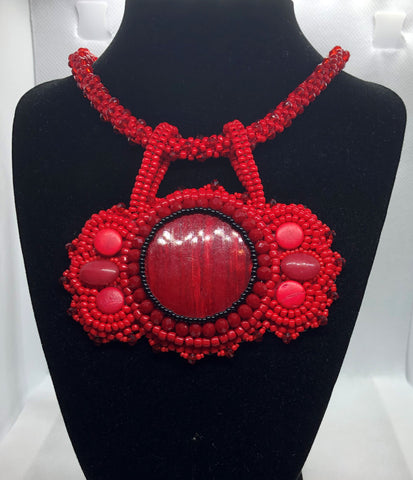 Red Beauty Pendant Necklace