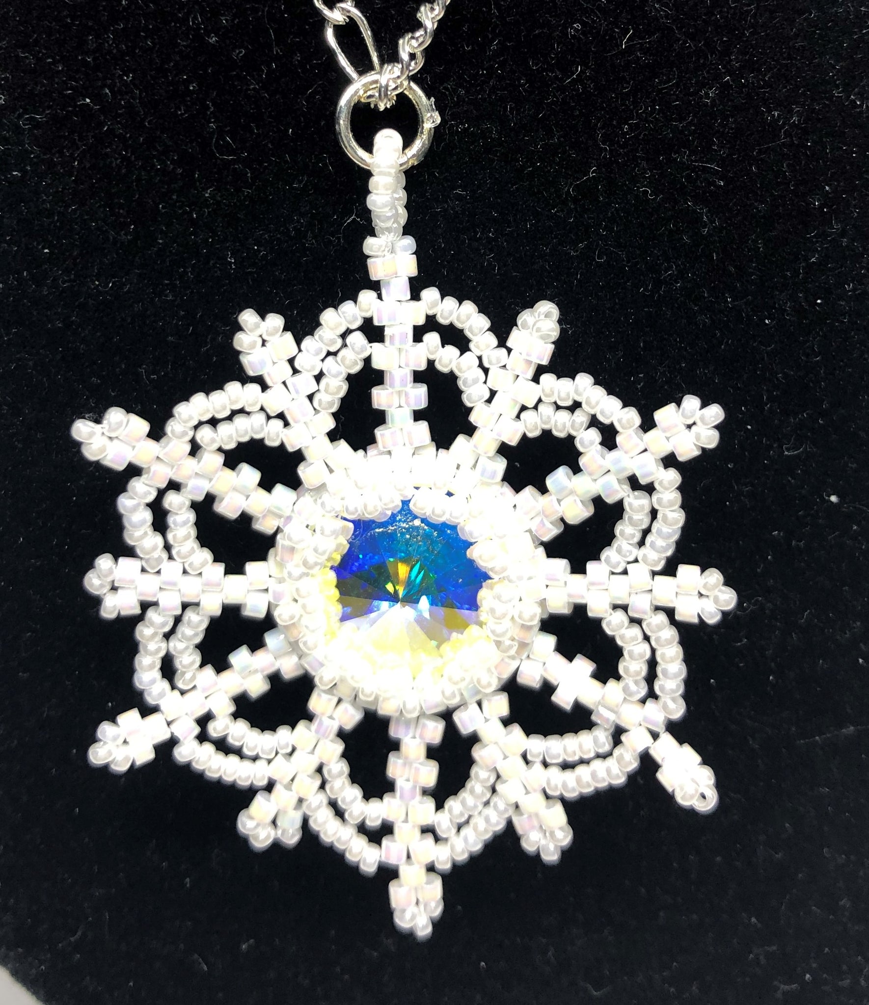 Snowflake Crystal Pendant Necklace