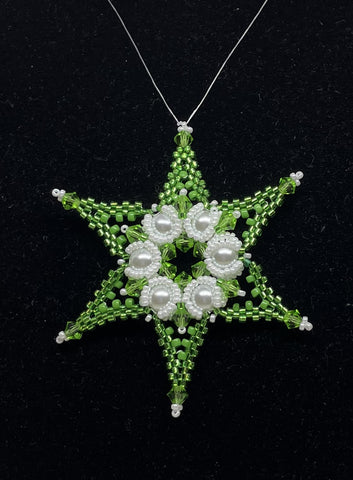 Twinkle Star Ornament - Green