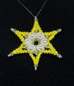 Twinkle Star Ornament - Yellow