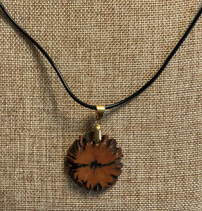 Wooden Pendant 1 Necklace
