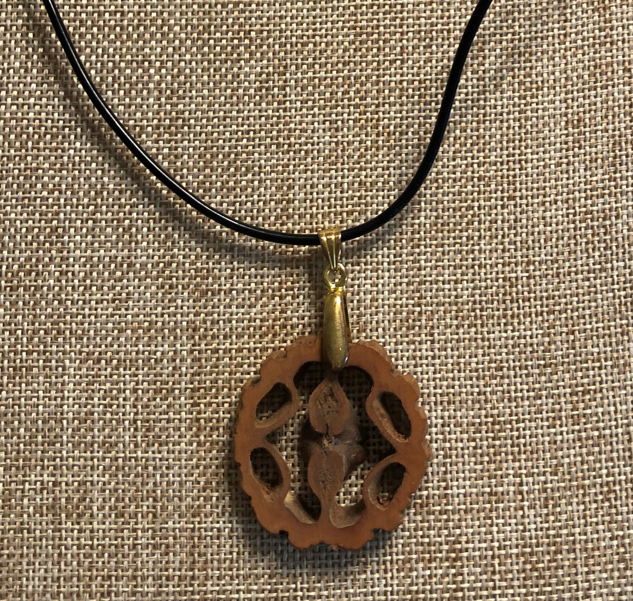 Wooden Pendant 2 Necklace