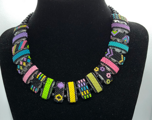 Carrier Bead Necklace - Multi colored