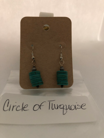 Circle of Turquoise Earrings