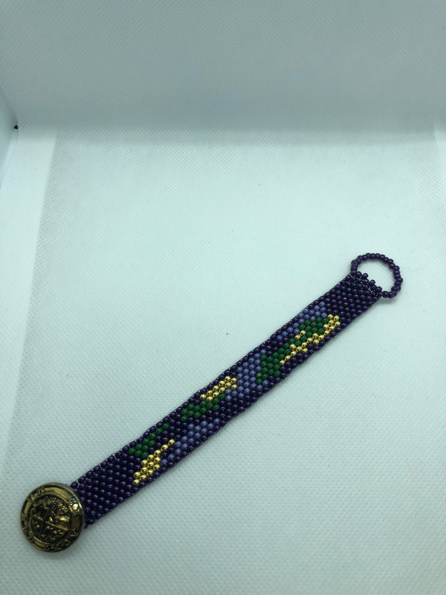 Purple Peyote Bracelet