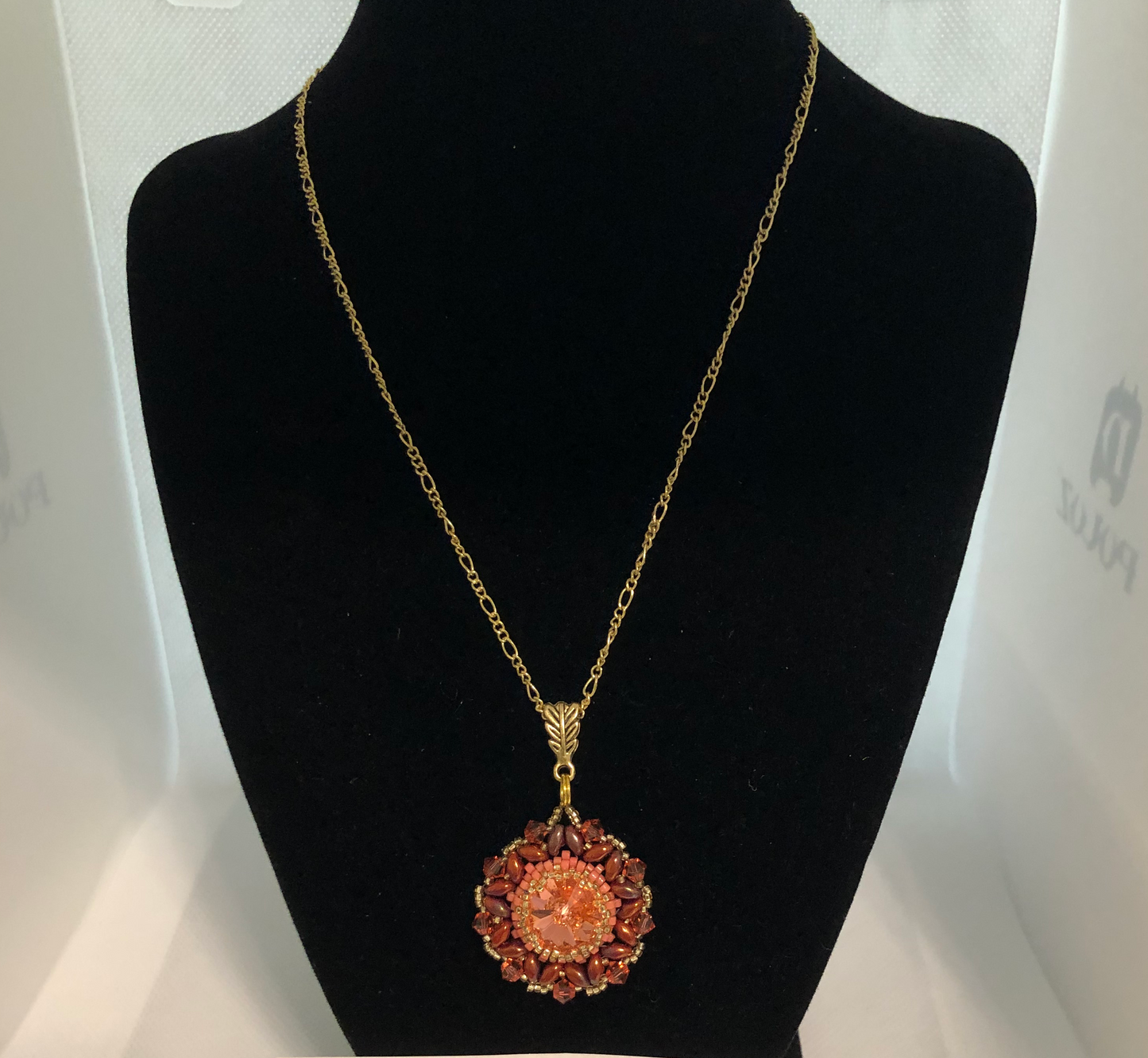 Orange Rivoli Rendezvous Pendant Necklace