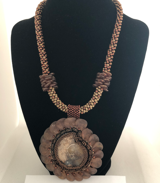 Jackson Kumihimo Pendant Necklace