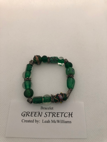Green Stretch Bracelet